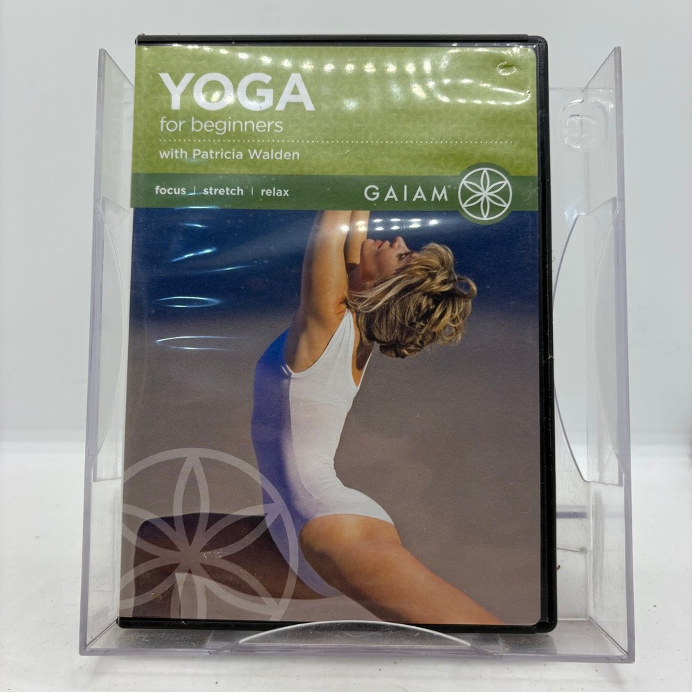 Gaiam Yoga for Beginners DVD Patricia Walden Focus Stretch Relax 100 Min 2002